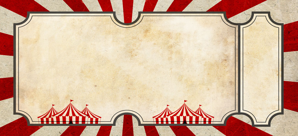 Circus Vintage Invitation Card Templates Easy To Customize Dadartdesign