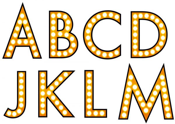 illuminated sign alphabet Marquee - Image 2