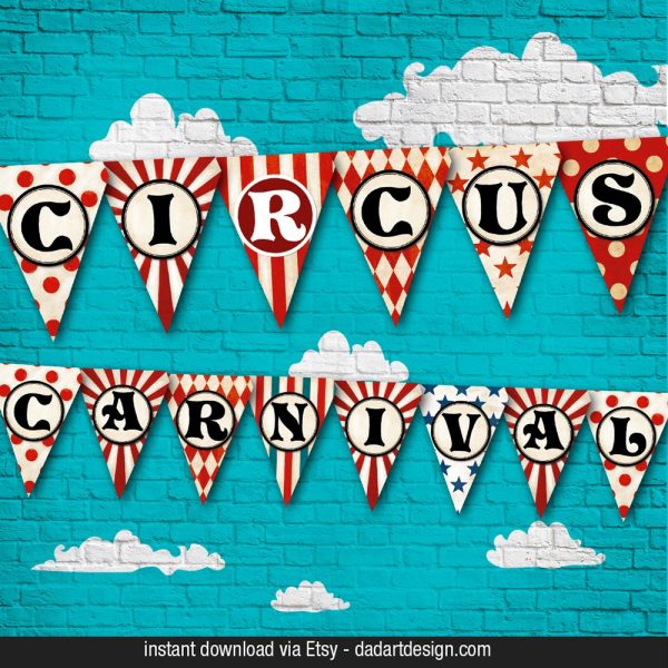 Circus flag banner